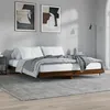 Image de vidaXL Bedframe zonder matras 200x200 cm spaanplaat bruin eikenkleurig832116