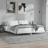 Image de vidaXL Bedframe bewerkt hout hoogglans wit 140x200 cm832143