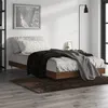 Image de vidaXL Bedframe zonder matras bewerkt hout bruin eikenkleur 100x200 cm832164