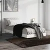 Image de vidaXL Bedframe bewerkt hout hoogglans wit 75x190 cm832207