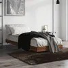 Image de vidaXL Bedframe zonder matras bewerkt hout bruin eikenkleur 75x190 cm832212