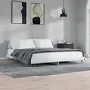 Image de vidaXL Bedframe bewerkt hout hoogglans wit 120x200 cm832255