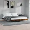 Image de vidaXL Bedframe zonder matras hout gerookt eikenkleurig 120x200 cm832258