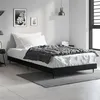 Image de vidaXL Bedframe bewerkt hout zwart 90x200 cm832270