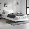 Image de vidaXL Bedframe bewerkt hout hoogglans wit 90x200 cm832271