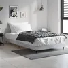 Image de vidaXL Bedframe bewerkt hout betongrijs 90x200 cm832273