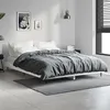 Image de vidaXL Bedframe bewerkt hout hoogglans wit 135x190 cm832287
