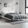 Image de vidaXL Bedframe bewerkt hout wit 120x190 cm832293