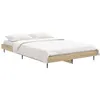 Image de Lit sonoma vidaxl 193 x 123 x 20 cm en bois de couleur