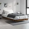 Image de vidaXL Bedframe zonder matras hout gerookt eikenkleurig 90x190 cm832306