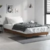 Image de vidaXL Bedframe zonder matras bewerkt hout bruin eikenkleur 90x190 cm832308