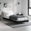 Image de vidaXL Bedframe bewerkt hout zwart 75x190 cm832310