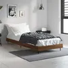 Image de vidaXL Bedframe zonder matras bewerkt hout bruin eikenkleur 75x190 cm832316