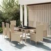 Image de vidaXL 9-delige Tuinset met kussens poly rattan beige3157564