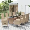 Image de vidaXL 11-delige Tuinset met kussens poly rattan beige3157574