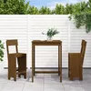 Image de vidaXL 3-delige Tuinbarset massief grenenhout honingbruin3157796