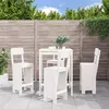 Image de vidaXL 5-delige Barset massief grenenhout wit3157800