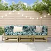 Image de Salon de jardin modulable Vidaxl bois bois 3 pieces 60.5 x 60 x 62 3 personnes