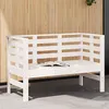 Image de vidaXL Tuinbankje 111,5x53x71 cm massief grenenhout wit825136