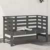 Image de vidaXL Tuinbankje 111,5x53x71 cm massief grenenhout grijs825137