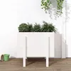 Image de vidaXL Jardinière blanc 62x50x57 cm bois massif de pin 825206