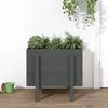 Image de vidaXL Jardinière gris 62x50x57 cm bois massif de pin 825207