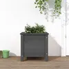 Image de vidaXL Jardinière gris 40x40x39 cm bois massif de pin 825249