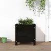 Image de vidaXL Jardinière noir 40x40x39 cm bois massif de pin 825251