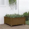 Image de vidaXL Jardinière marron miel 82,5x82,5x39 cm bois massif de pin825299