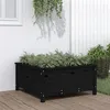 Image de vidaXL Jardinière noir 82,5x82,5x39 cm bois massif de pin 825300
