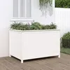 Image de vidaXL Lit surélevé de jardin blanc 119,5x82,5x78cm bois de pin massif 825311