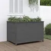 Image de vidaXL Lit surélevé de jardin gris 119,5x82,5x78 cm bois de pin massif 825312