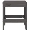 Image de 2 Tabourets de jardin vidaXL gris 40x36x45 cm en bois massif de pin
