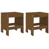 Image de Tabourets de jardin vidaXL 2 pcs marron miel 40x36x45 cm pin massif