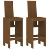 Image de Tabourets vidaXL 2 pcs marron miel 40x42x120 cm bois massif de pin