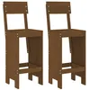 Image de 2 pcs Tabourets vidaXL marron miel 40x48,5x115,5 cm bois massif de pin