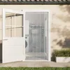 Image de vidaXL Rideau de porte transparent 300 mmx2,6 mm 10 m PVC, bande de porte, rideau de bande pvc, rideau de porte pvc 153859