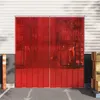 Image de vidaXL Rideau de porte rouge 200 mmx1,6 mm 10 m PVC, bande de porte, rideau de bande pvc, rideau de porte pvc 153865