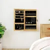 Image de Armoire à bijoux avec miroir et éclairage LED mural