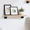 Image de vidaXL Wandschap 40x10x2 cm onbehandeld massief eikenhout363500