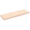 Image de vidaXL Wandschap 60x20x2 cm onbehandeld massief eikenhout363521
