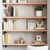 Image de vidaXL Wandschap 80x20x4 cm onbehandeld massief eikenhout363540