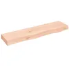 Image de vidaXL Wandschap 80x20x6 cm onbehandeld massief eikenhout363541