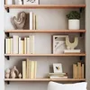 Image de vidaXL Wandschap 80x30x2 cm onbehandeld massief eikenhout363542