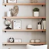 Image de vidaXL Wandschap 100x10x4 cm onbehandeld massief eikenhout363555