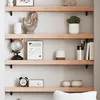 Image de vidaXL Wandschap 100x10x6 cm onbehandeld massief eikenhout363556