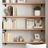Image de vidaXL Wandschap 100x20x2 cm onbehandeld massief eikenhout363557