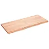 Image de vidaXL Étagère murale marron clair 120x50x4cm bois chêne massif traité 363696