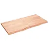 Image de vidaXL Étagère murale marron clair 120x60x4cm bois chêne massif traité 363698