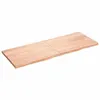 Image de vidaXL Étagère murale marron clair 160x60x4cm bois chêne massif traité 363714